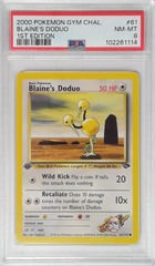 V1756: 2000: Blaine's Duduo: 61/132: 1ST Edition: Gym Challenge: PSA: 8: NM-MT: 102261114
